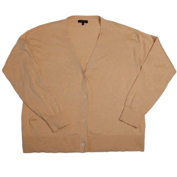 Quince Lightweight Cashmere Cardigan in Heather Oatmeal | VGUC | Large - Picture 9 of 9